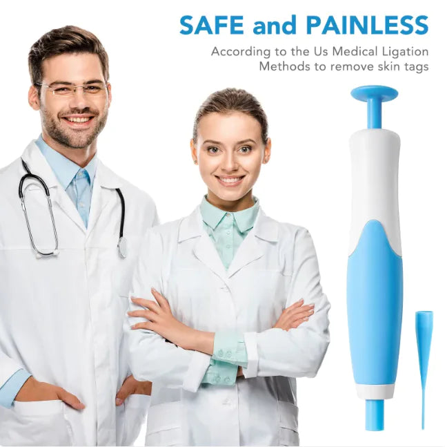 Dual-Head Skin Tag Remover Tool Set (Blue/Orange)