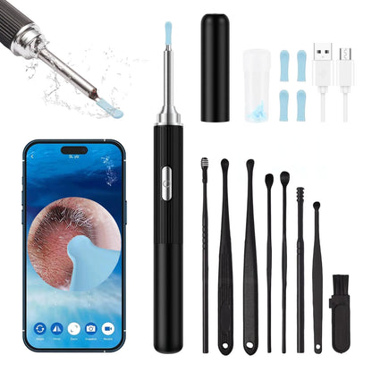 Ear Wax Removal Earwax Remover Tool with 8 Pcs Ear Set Ear Cleaner with Camera
