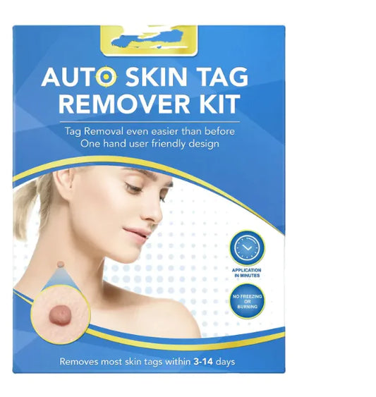 Dual-Head Skin Tag Remover Tool Set (Blue/Orange)