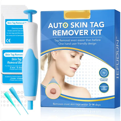 Dual-Head Skin Tag Remover Tool Set (Blue/Orange)