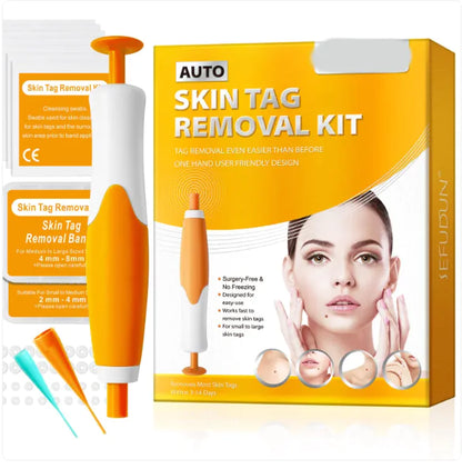 Dual-Head Skin Tag Remover Tool Set (Blue/Orange)